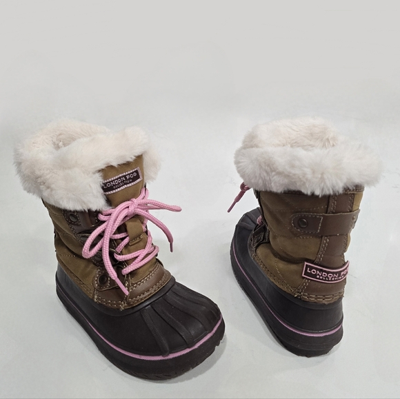 London Fog Enfield Warm Boots Tiddler Girl Size 9 - Picture 13 of 13